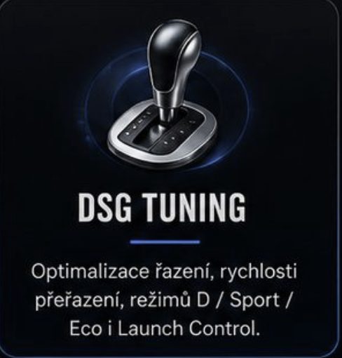 DSG tuning — optimalizace řazení, režimy D/Sport/Eco, launch control