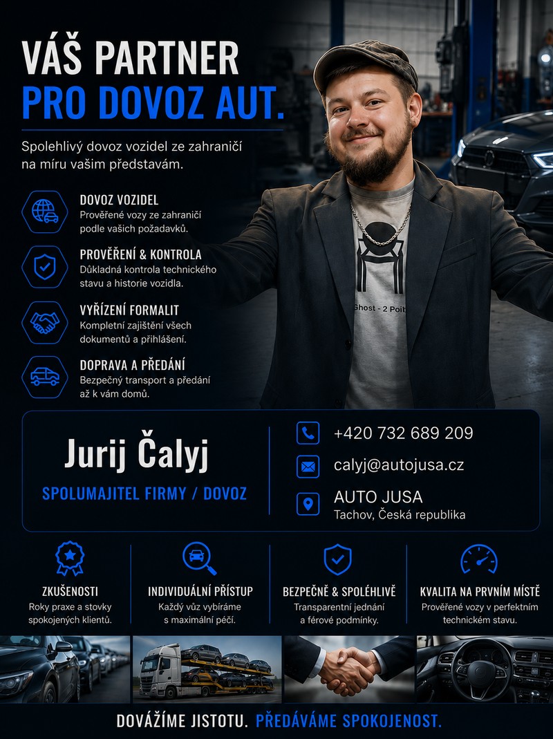 Jurij Čalyj — spolumajitel firmy, dovoz aut, AUTO JUSA Tachov